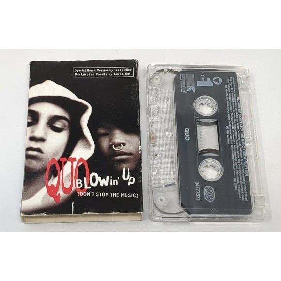 Quo Blowin' Up Don't Stop The Music Teddy Riley Mix Single Hip-Hop Cassette Tape - Picture 1 of 6